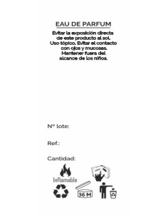 100 UNIDADES ETIQUETA PAPEL ADHESIVA 29 X 62 GERENICA SIN LOGO PARA ENVASES