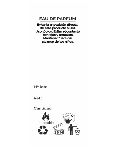 100 UNIDADES ETIQUETA PAPEL ADHESIVA 29 X 62 GERENICA SIN LOGO PARA ENVASES