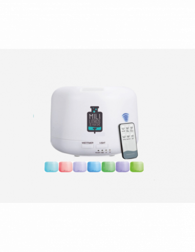 HUMIDIFICADOR CON MANDO A DISTANCIA Y 7 LUCES DE COLOR LED DE 300 ML