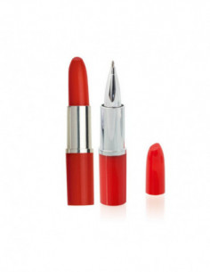 Boligrafo en Forma Pintalabios Color Rojo