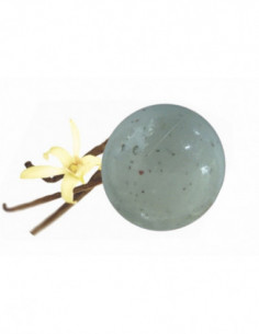 BOMBA BAÑO ESPUMOSA 140 GR.<br>VAINILLA CON PETALOS